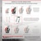 Service Caster 8'' Extra Heavy Duty Red Poly on Cast Iron Wheel Swivel Caster with Brake CRAN-SCC-KP92S830-PUR-RS-SLB - alternate 2